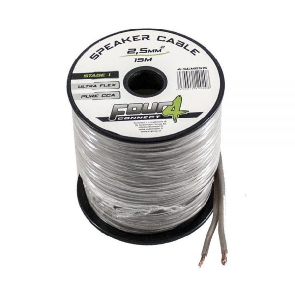 FOUR Connect 2x2,5mm2 speaker cable 15 meters