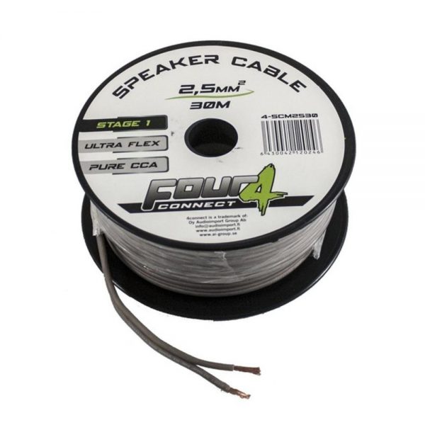 FOUR Connect 2x2,5mm2 speaker cable 30 meters