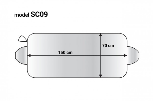 ΗΛΙΟΠΡΟΣΤΑΣΙΑ ΑΥΤΟΚΙΝΗΤΟΥ UNIVERSAL - 150x70cm (ΑΣΗΜΙ - EPE FOAM) AMiO - 1 ΤΕΜ. - Image 2