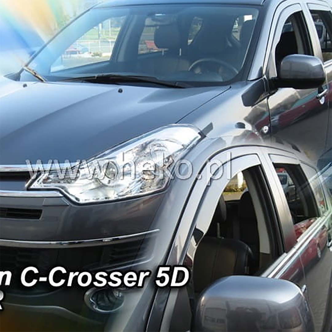 CITROEN C-CROSSER 5D 2007+ / PEUGEOT 4007 5D 2008+ ΖΕΥΓΑΡΙ ΑΝΕΜΟΘΡΑΥΣΤΕΣ ΑΠΟ ΕΥΚΑΜΠΤΟ ΦΙΜΕ ΠΛΑΣΤΙΚΟ HEKO - 2 ΤΕΜ.
