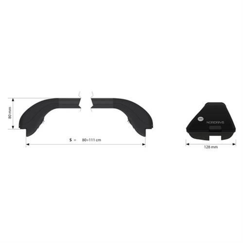 Τηλεσκοπικές Μπάρες Μαύρες SNAP-STEEL (S) 80-111cm 2ΤΕΜ. - Image 2