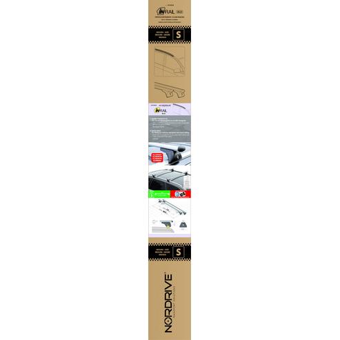 ΜΠΑΡΕΣ ΟΡΟΦΗΣ (L) 127cm IN RAIL STEEL ΑΛΟΥΜΙΝΙΟΥ 2ΤΕΜ. ΜΕ ΚΛΕΙΔΑΡΙΕΣ ΓΙΑ ΟΧΗΜΑΤΑ ΜΕ FLUSH RAILIN - Image 2