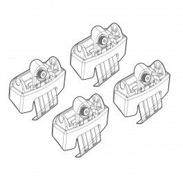 KIA RIO 5D 9/11+ KIT ΑΚΡΑ (ΠΟΔΙΑ) ΓΙΑ ΜΠΑΡΕΣ NORDRIVE