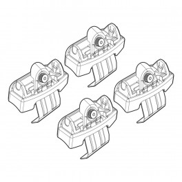 SKODA FABIA 5D 02/15+ KIT ΑΚΡΑ (ΠΟΔΙΑ) ΓΙΑ ΜΠΑΡΕΣ NORDRIVE