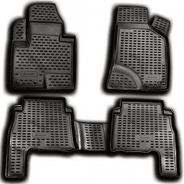 HYUNDAI SANTA FE 01/2011+ ΠΑΤ.ΜΑΡΚ.ΛΑΣΤΙΧΟ ΣΚΑΦΑΚΙΑ (ΑΝΘΡΑΚΙ/ΣΚΟΥΡΟ ΓΚΡΙ) - 4 ΤΕΜ.