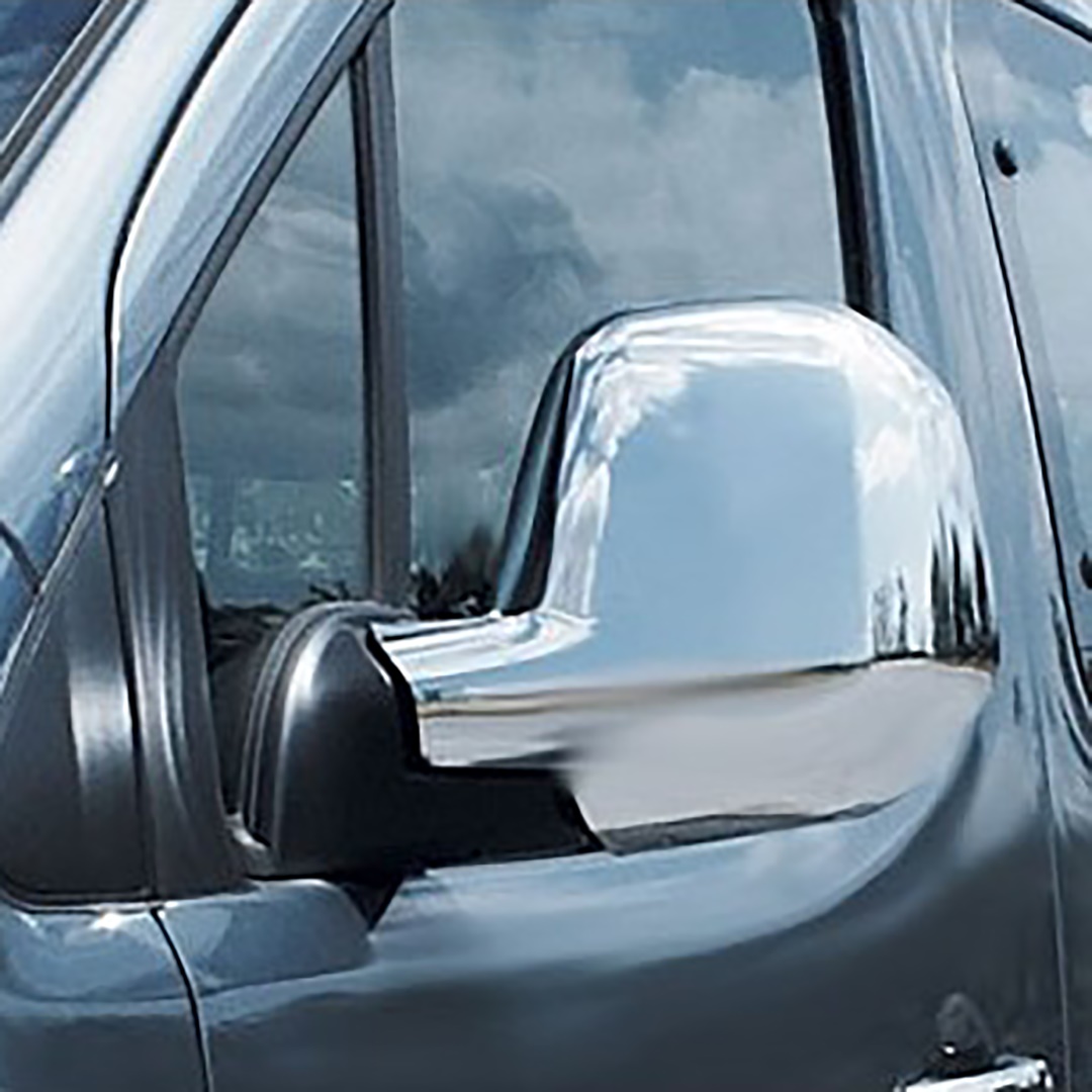 CITROEN BERLINGO II MVN 2008-2012 / PEUGEOT PARTNER II TEPEE MVN 2008 ΚΑΠΑΚΙΑ ΚΑΘΡΕΠΤΩΝ ΧΡΩΜΙΟ ΠΛΑΣΤΙΚΑ - 2ΤΕΜ. - Image 2