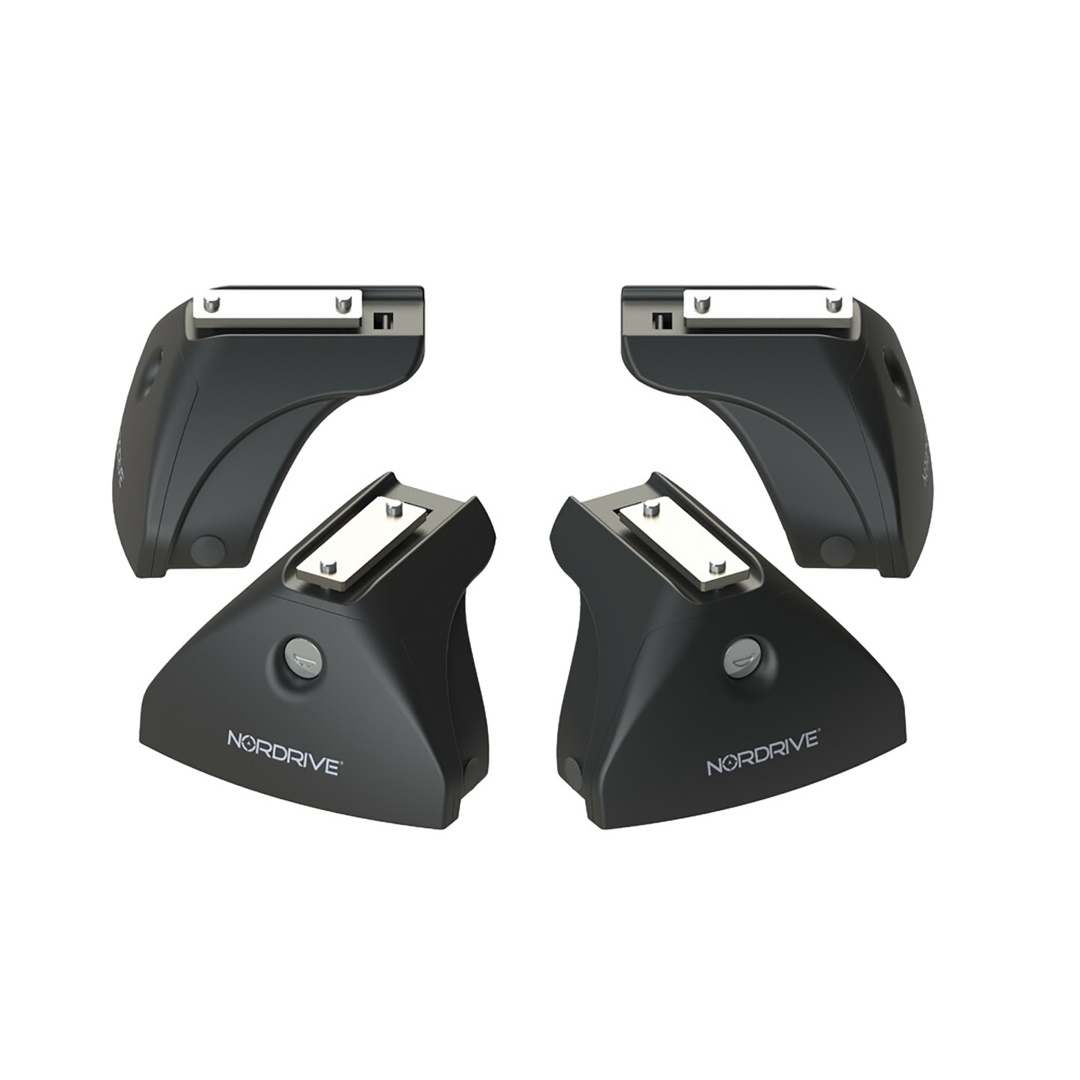 ΣΤΑΝΤΑΡ ΠΟΔΙ ΜΕ ΚΑΠΑΚΙΑ ΚΑΙ ΚΛΕΙΔΑΡΙΑ EVOS LP LOW PROFILE (111x 70mm ) ΧΑΜΗΛΟ ΠΡΟΦΙΛ NORDRIVE - 4 ΤΕΜ.