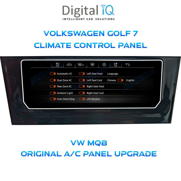 DIGITAL IQ CCP 747_CP (6.9") (MQB) VW GOLF 7 mod. 2013-2020 CLIMATE CONTROL PANEL - Image 2