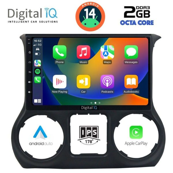 DIGITAL IQ RTG 4296_CPA (10inc) MULTIMEDIA TABLET for JEEP WRANGLER  mod. 2014-2017
