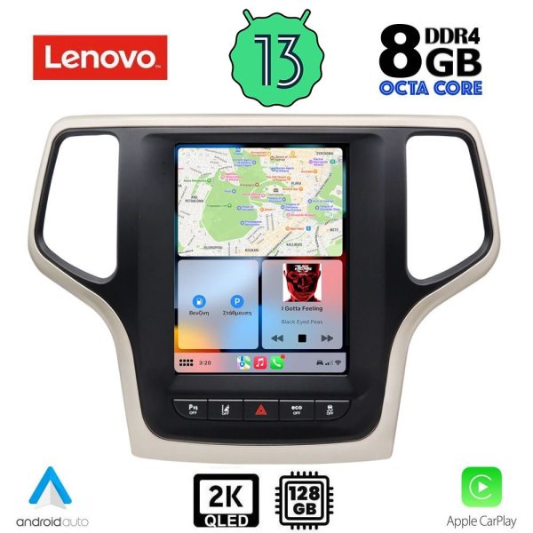 LENOVO SSW 10983_CPA TESLA STYLE for JEEP GRAND CHEROKEE mod. 2014-2019
