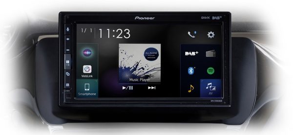 Pioneer SPH-EVO62DAB 6,8" SPH-EVO62DAB + Peugeot 208 installation kit
