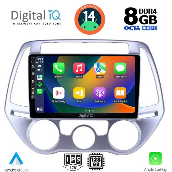 DIGITAL IQ BXF 7227_CPAA A/C (9inc) MULTIMEDIA TABLET for HYUNDAI i20 mod. 2008-2012