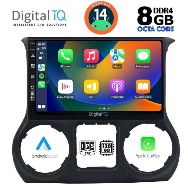 DIGITAL IQ BXF 7296_CPAA (10inc) MULTIMEDIA TABLET for JEEP WRANGLER  mod. 2014-2017