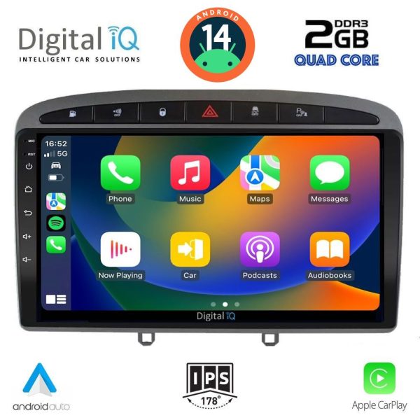 DIGITAL IQ RSB 1513_CPA (9inc) MULTIMEDIA TABLET for PEUGEOT 308 mod.2007-2012 - RCZ mod.2009-2015
