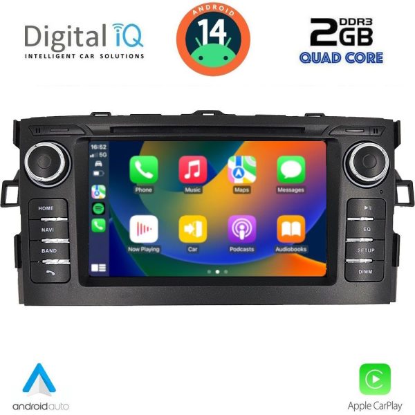 DIGITAL IQ MSF 328_CPA (7” DECK) MULTIMEDIA SYSTEM for TOYOTA AURIS mod. 2007-2012