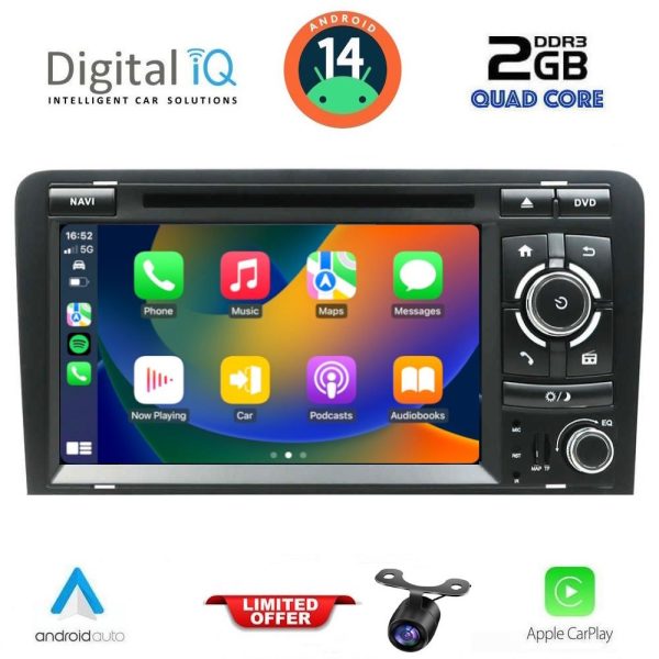 DIQ BXH 249_CPA (7'' DVD) MULTIMEDIA SYSTEM for AUDI A3 mod. 2003-2012