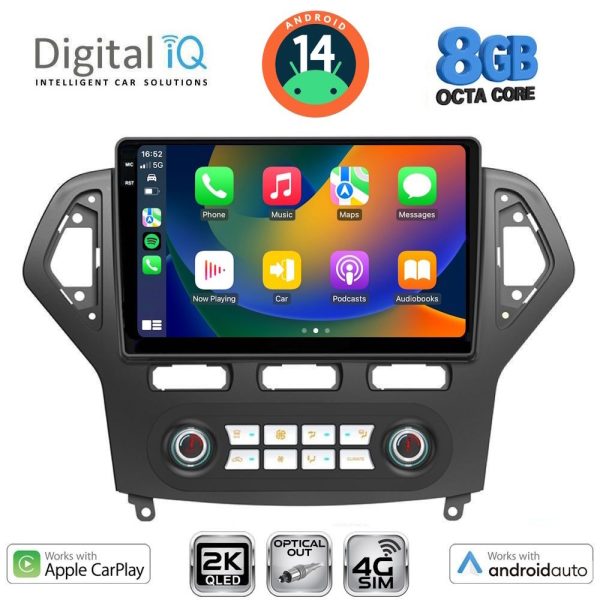 DIGITAL IQ BXK 20162_CPAA CLIMA (10inc) MULTIMEDIA TABLET for FORD MONDEO mod. 2007-2011 - Image 2