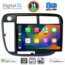 DIGITAL IQ BXK 20186_CPAA CLIMA (9inc) MULTIMEDIA TABLET for HONDA CIVIC mod. 1995-2001