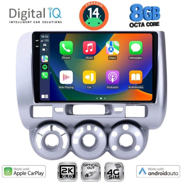 DIGITAL IQ BXK 20210_CPAA A/C (9inc) MULTIMEDIA TABLET for HONDA JAZZ mod. 2002-2008