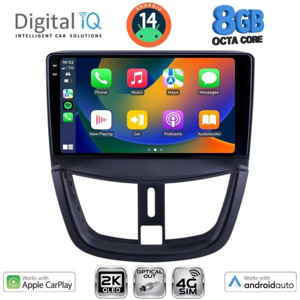 DIGITAL IQ BXK 20507_CPAA (9inc) MULTIMEDIA TABLET for PEUGEOT 207 mod. 2007>