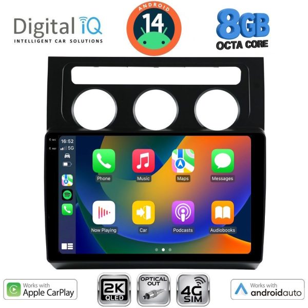 DIGITAL IQ BXK 20767_CPAA CLIMA (10inc) MULTIMEDIA TABLET for VW TOURAN mod. 2003-2010