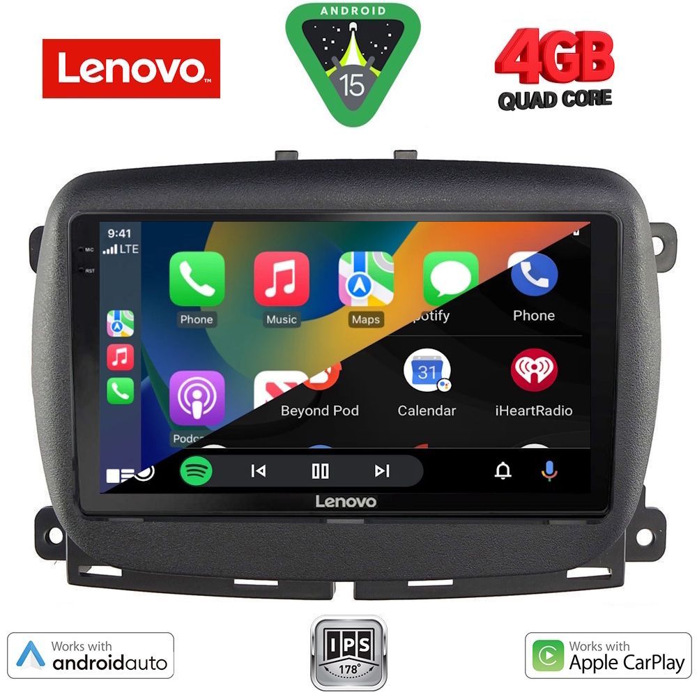 LENOVO LVE 8131_CPAA (9inc) MULTIMEDIA TABLET for FIAT 500 mod. 2016>