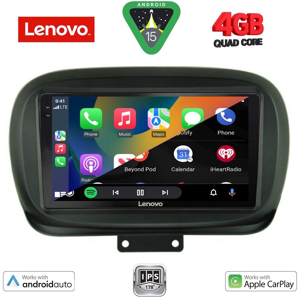 LENOVO LVE 8134_CPAA (9inc) MULTIMEDIA TABLET for FIAT 500Χ mod. 2014>