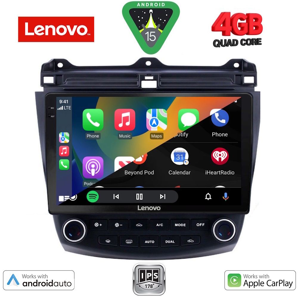 LENOVO LVE 8182_CPAA (10inc) MULTIMEDIA TABLET for HONDA ACCORD mod. 2003-2007