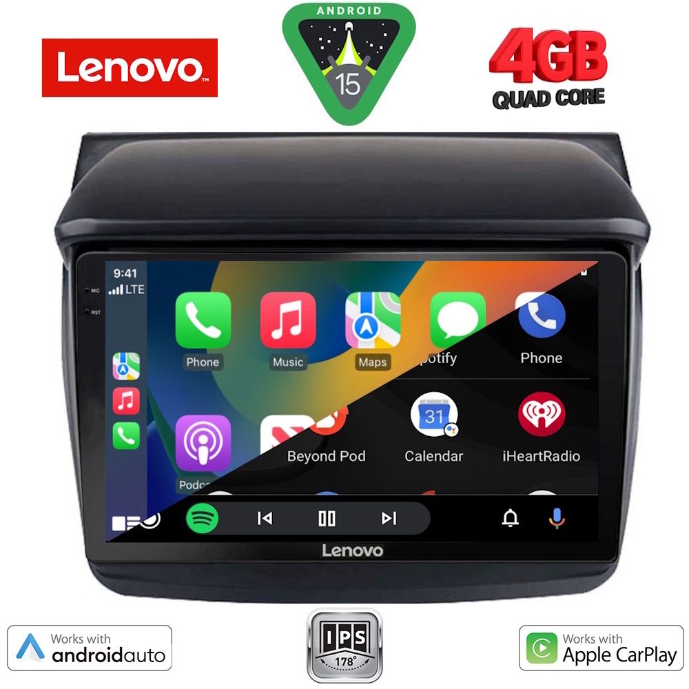 LENOVO LVE 8436_CPAA (9inc) MULTIMEDIA TABLET for MITSUBISHI L200 mod. 2006-2015