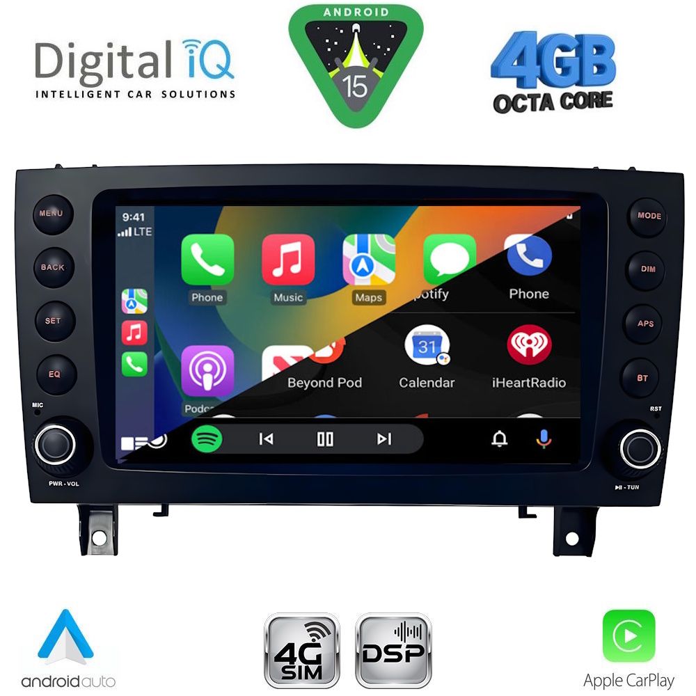 DIGITAL IQ BLG 496_CPA (8" DECK) MULTIMEDIA SYSTEM for MERCEDES SLK (R171) mod. 2004-2010