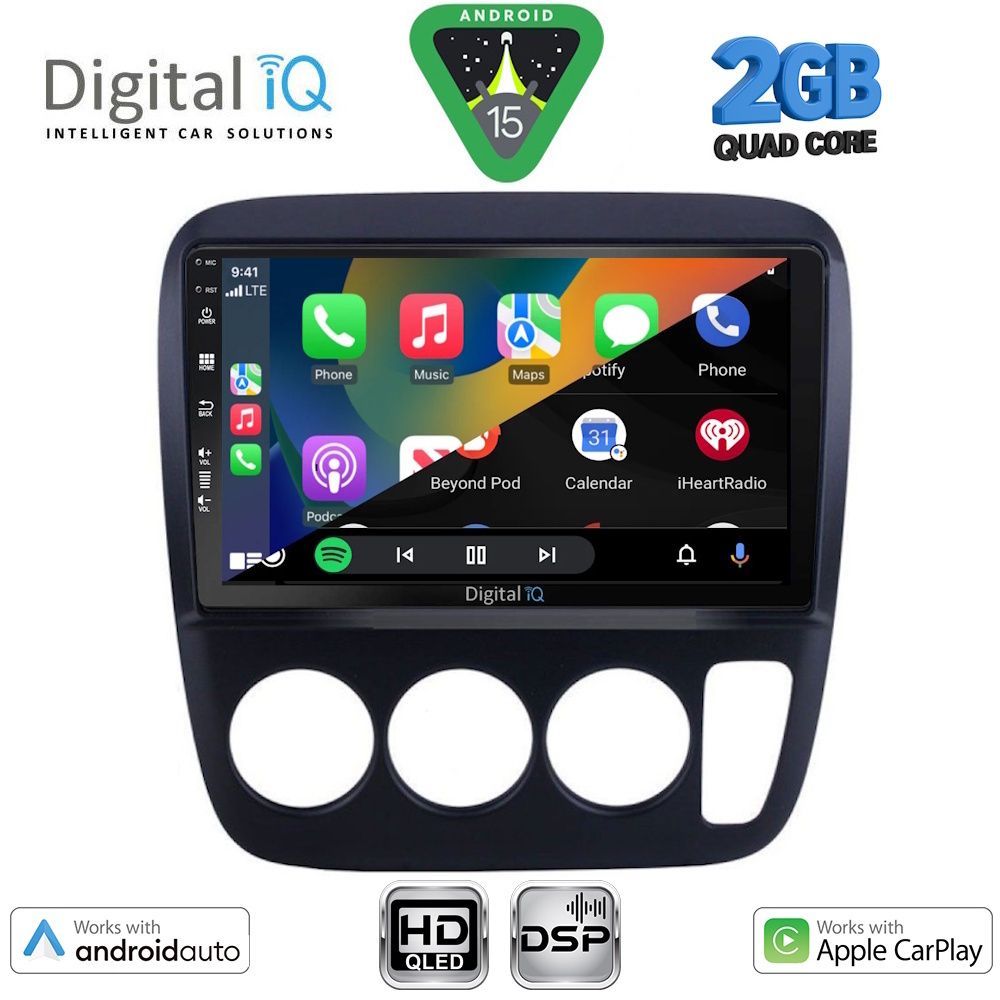DIGITAL IQ BXC 3196_CPAA A/C (9inc) MULTIMEDIA TABLET for HONDA CRV mod. 1996-2006