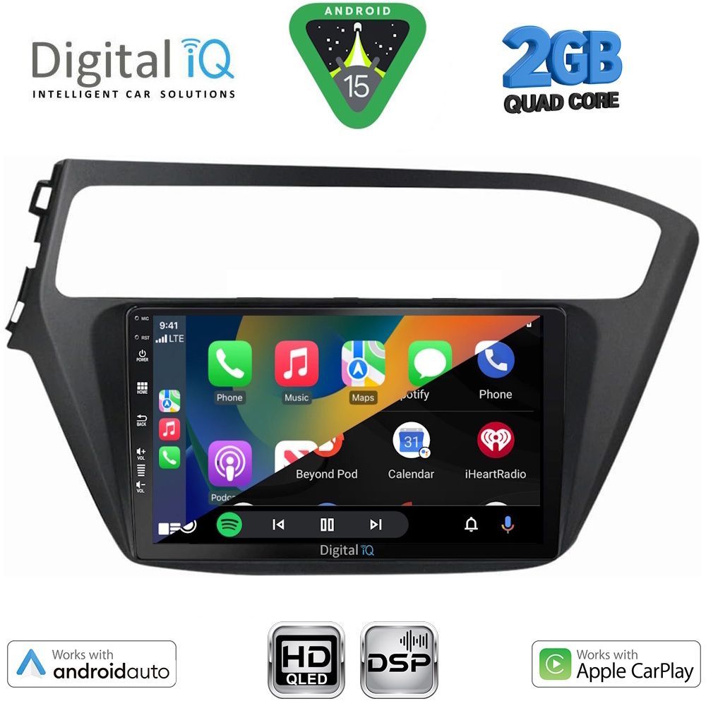 DIGITAL IQ BXC 3230_CPAA (9inc) MULTIMEDIA TABLET for HYUNDAI i20 mod. 2018-2021
