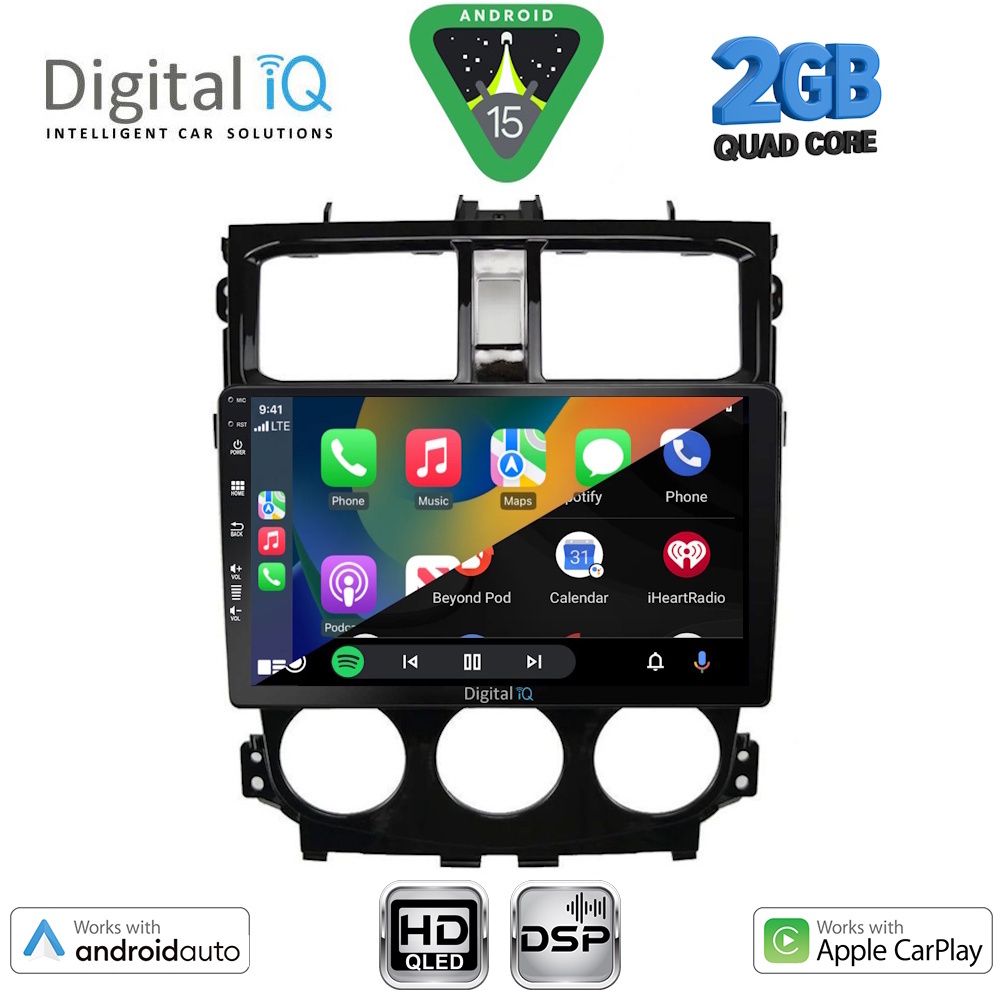 DIGITAL IQ BXC 3435_CPAA (9inc) MULTIMEDIA TABLET for MITSUBISHI COLT mod. 2013-2023