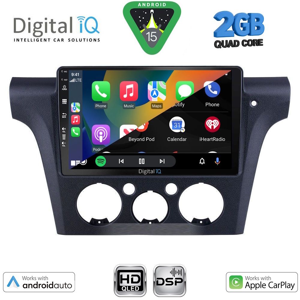 DIGITAL IQ BXC 3441_CPAA CLIMA (10inc) MULTIMEDIA TABLET for MITSUBISHI OUTLANDER mod. 2001-2005 with CLIMA