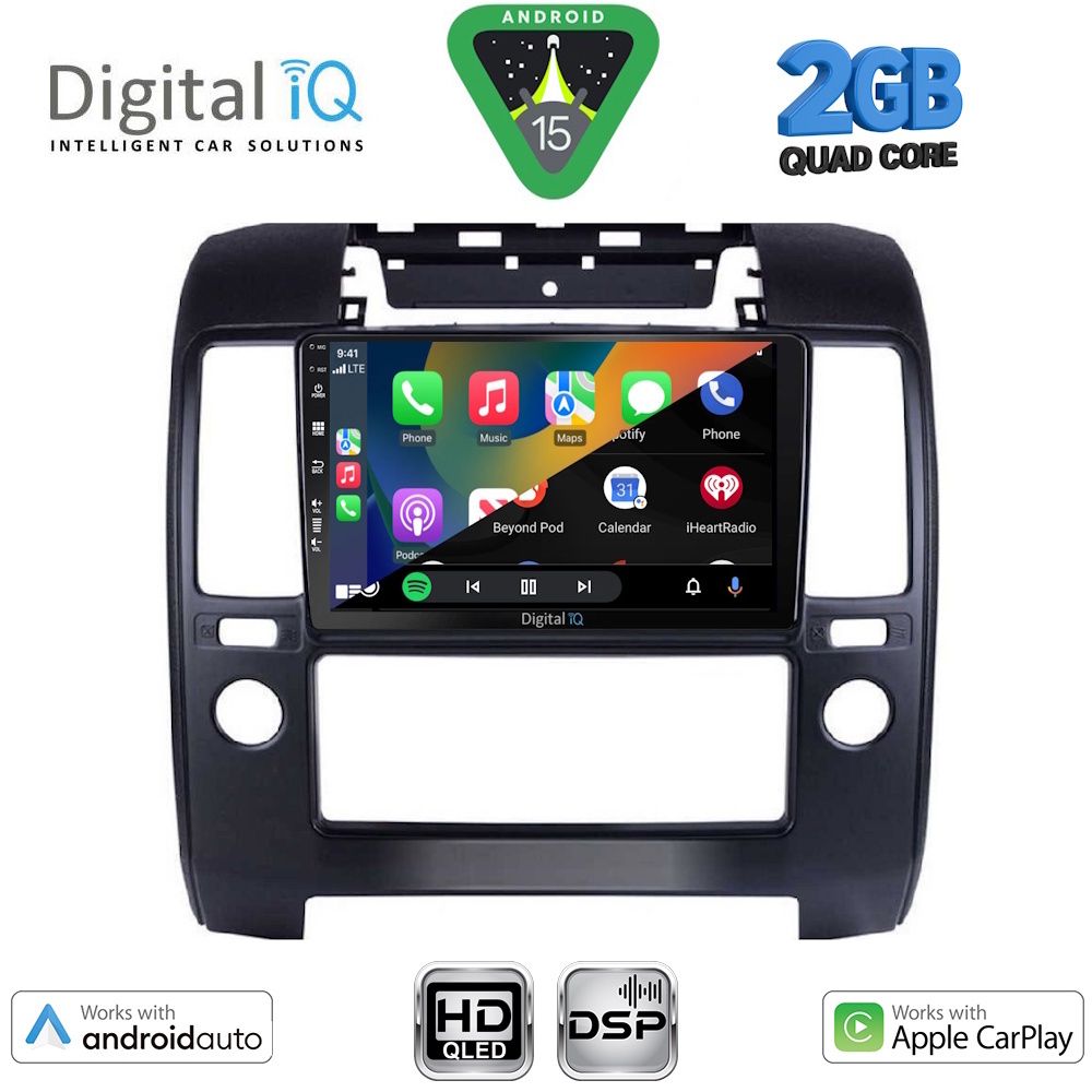 DIGITAL IQ BXC 3454_CPAA A/C (9inc) MULTIMEDIA TABLET for NISSAN NAVARA D40 mod. 2006-2011 με A/C
