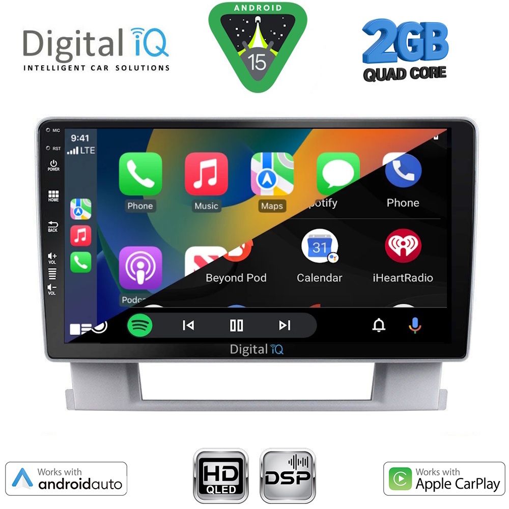 DIGITAL IQ BXC 3482_CPAA (9inc) MULTIMEDIA TABLET for OPEL ASTRA J mod.2010-2016