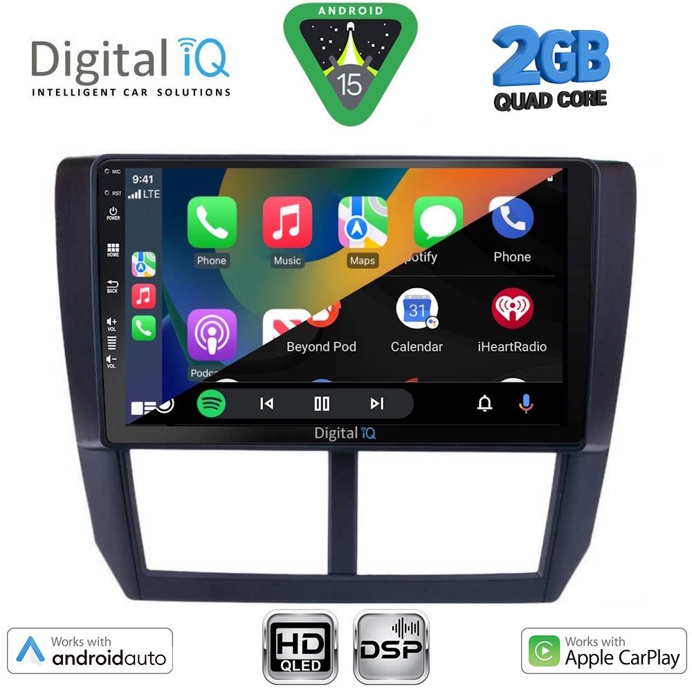 DIGITAL IQ BXC 3662_CPAA (9inc) MULTIMEDIA TABLET for SUBARU FORESTER – IMPREZA – XV mod. 2008-2013