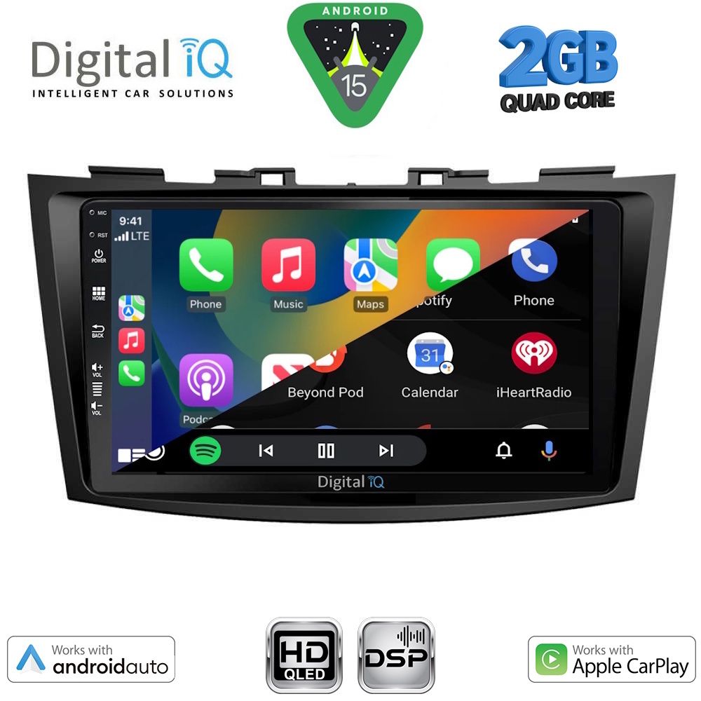 DIGITAL IQ BXC 3685_CPAA (9inc) MULTIMEDIA TABLET for SUZUKI SWIFT mod. 2011-2016