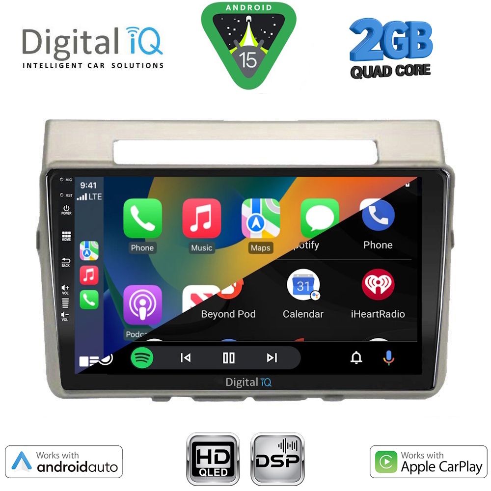 DIGITAL IQ BXC 3711B_CPAA (9inc) MULTIMEDIA TABLET for TOYOTA COROLLA VERSO mod. 2004-2009