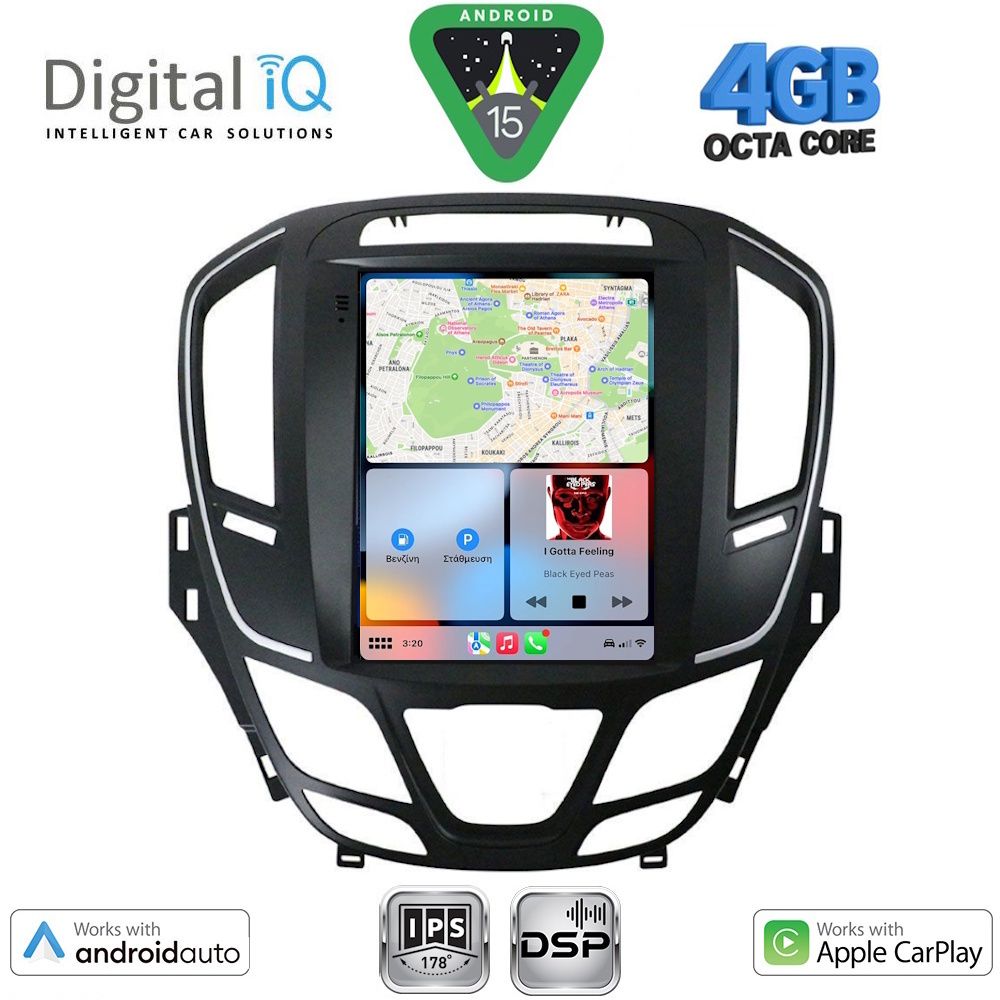 DIGITAL IQ BXF 6915_CPAA TESLA STYLE for OPEL INSIGNIA II mod. 2014-2017