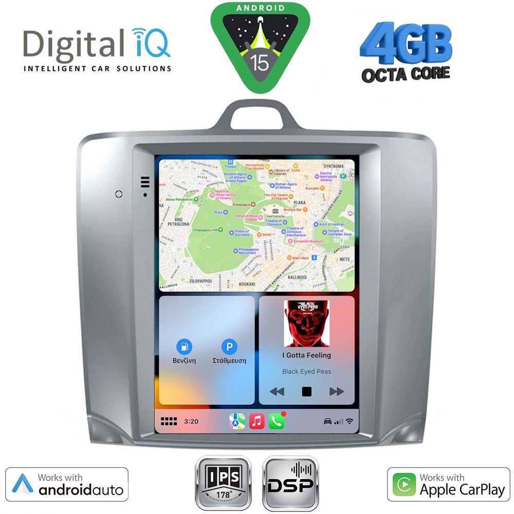 DIGITAL IQ BXF 6956_CPAA TESLA STYLE for FORD FOCUS mod. 2004-2011