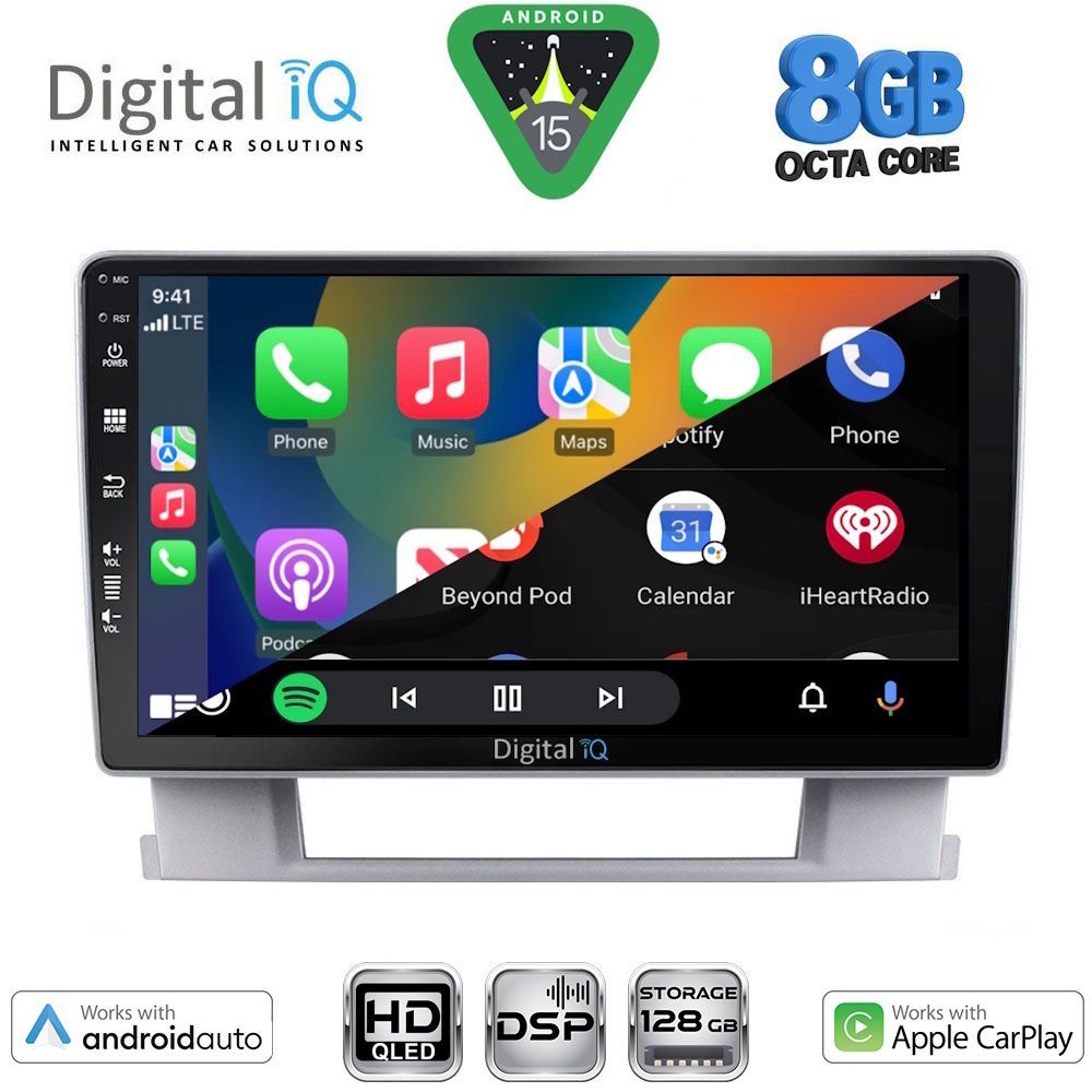 DIGITAL IQ BXF 7482_CPAA (9inc) MULTIMEDIA TABLET for OPEL ASTRA J mod.2010-2016