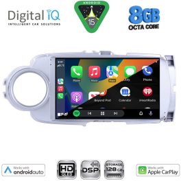 DIGITAL IQ BXF 7737SL_CPAA (9inc) MULTIMEDIA TABLET for TOYOTA YARIS mod. 2011-2015 (SILVER)