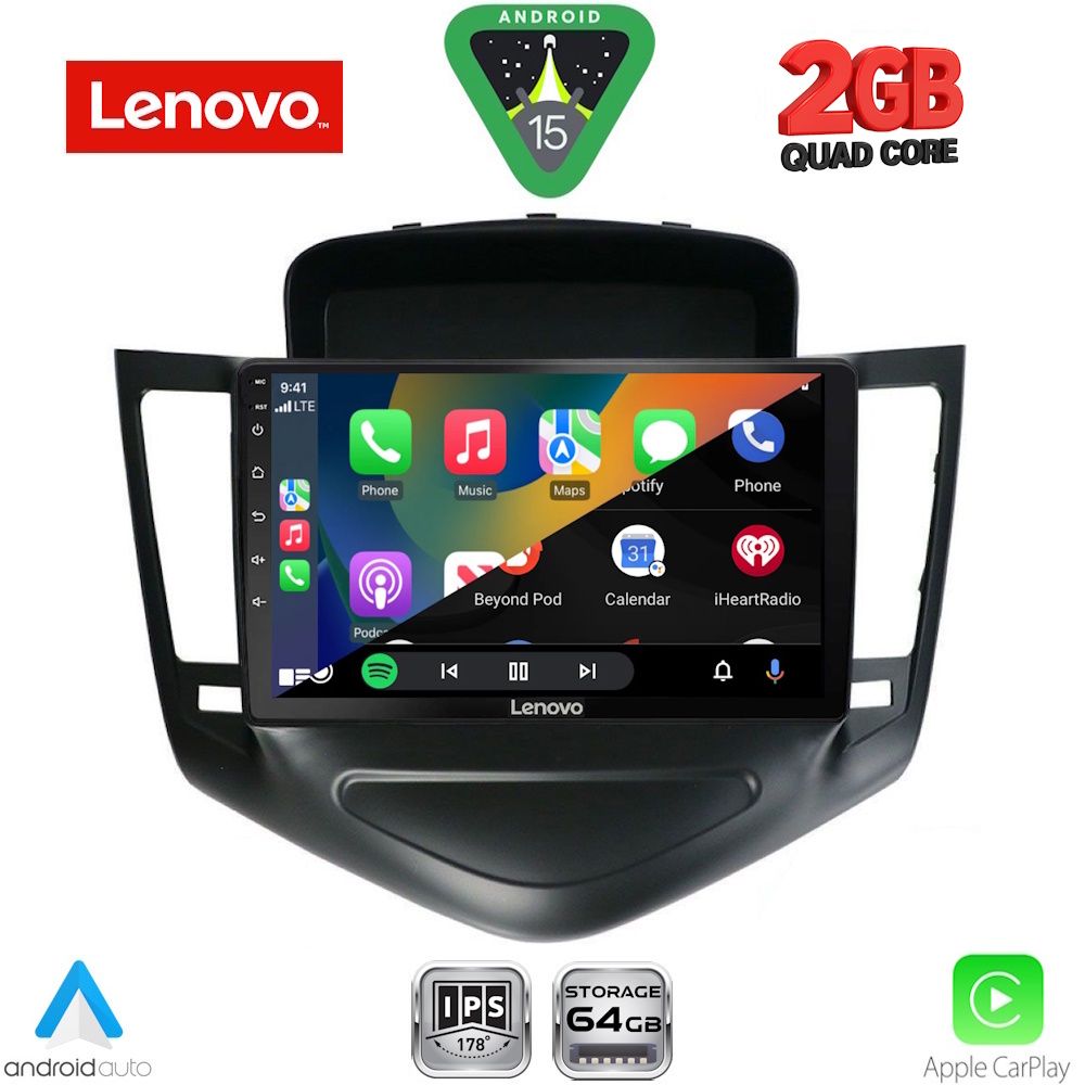 LENOVO LVD 2076_CPA (9inc) MULTIMEDIA TABLET for CHEVROLET CRUZE mod. 2008-2012
