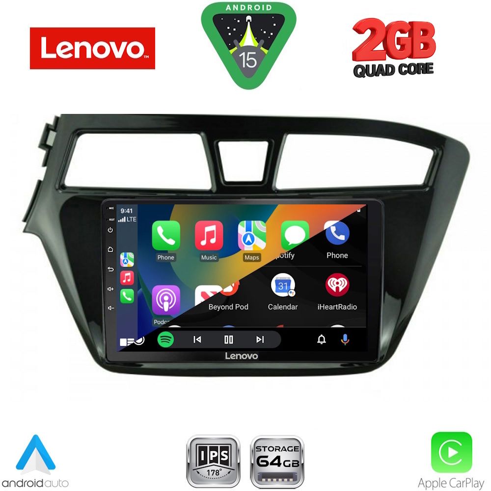 LENOVO LVD 2229_CPA (9inc) MULTIMEDIA TABLET for HYUNDAI i20 mod. 2014-2018