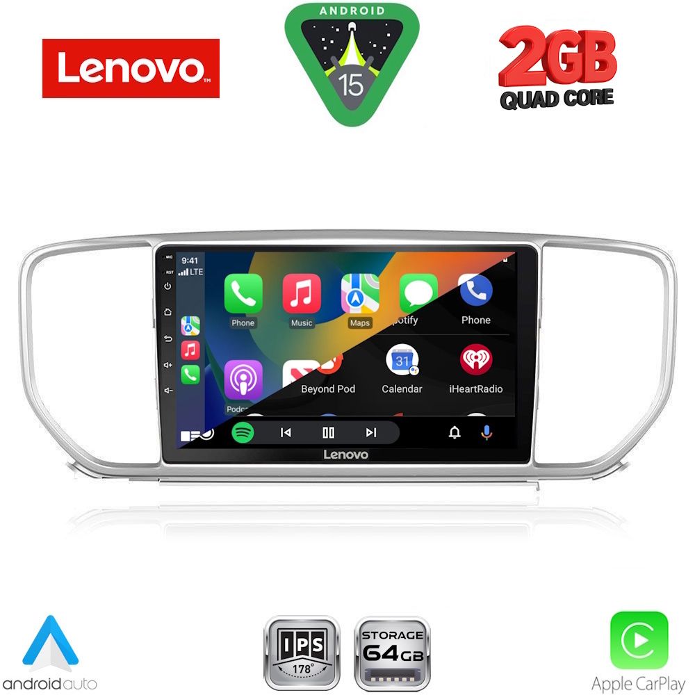 LENOVO LVD 2327_CPA (9inc) MULTIMEDIA TABLET for KIA SPORTAGE mod. 2018-2022