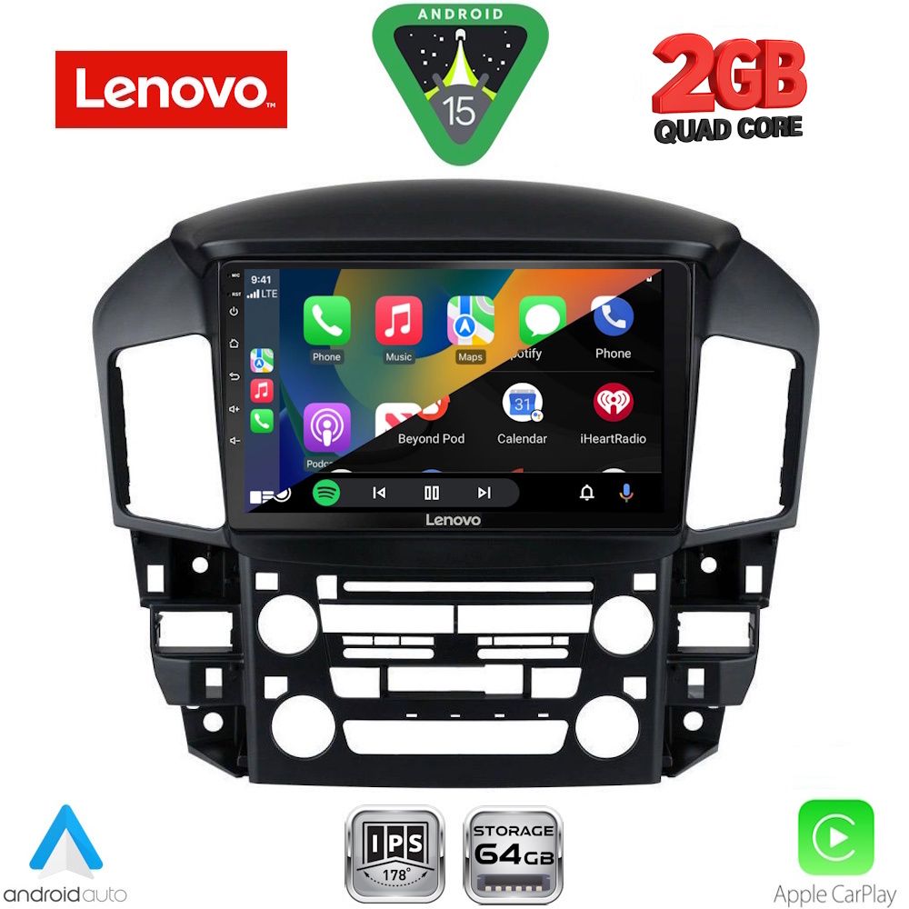 LENOVO LVD 2344_CPA (9inc) MULTIMEDIA TABLET for LEXUS RX 300 mod. 1998-2003