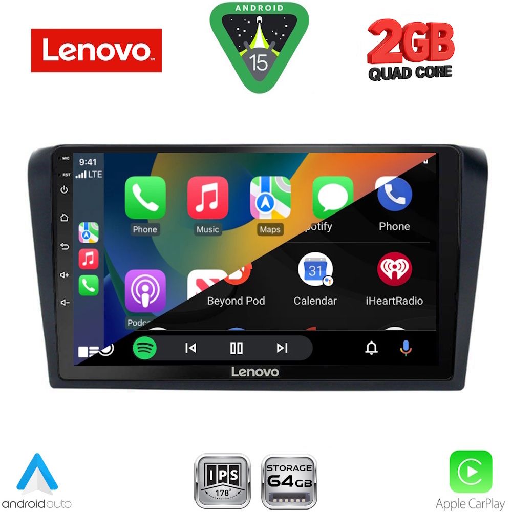 LENOVO LVD 2365_CPA (9inc) MULTIMEDIA TABLET for MAZDA 3 mod. 2003-2008