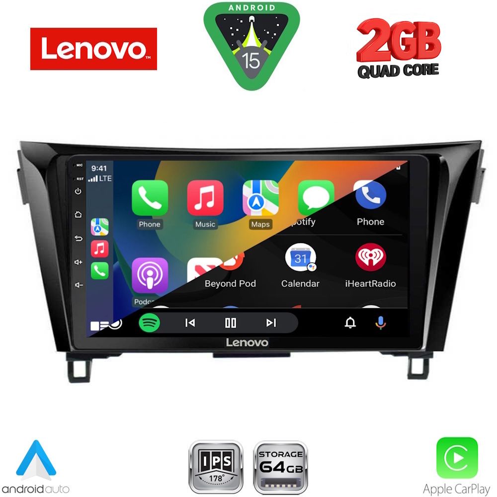 LENOVO LVD 2468_CPA (10inc) MULTIMEDIA TABLET for NISSAN QASHQAI - XTRAIL mod. 2014-2021