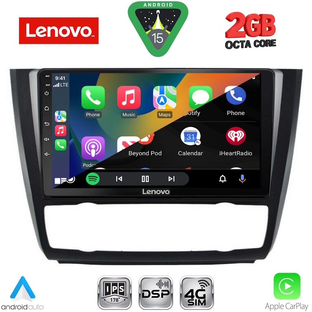 LENOVO LVF 5040_CPA CLIMA (9inc) MULTIMEDIA TABLET for BMW S.1 E81-82-87-88 mod. 2004-2013